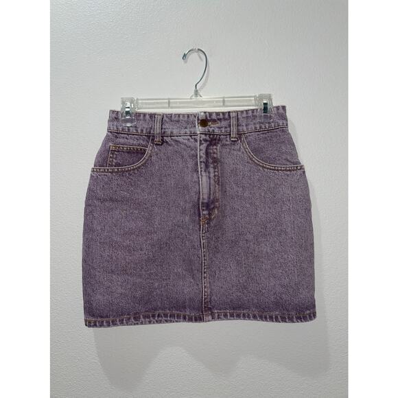 BONGO Purple Denim Skirt Size 9 - Picture 2 of 10